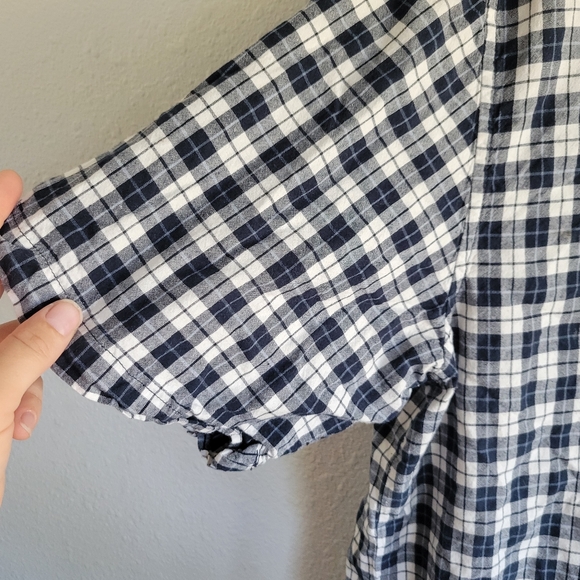 Carhartt Men’s Blue Plaid Button Down Short Sleeve Shirt Size XL - Picture 5 of 8